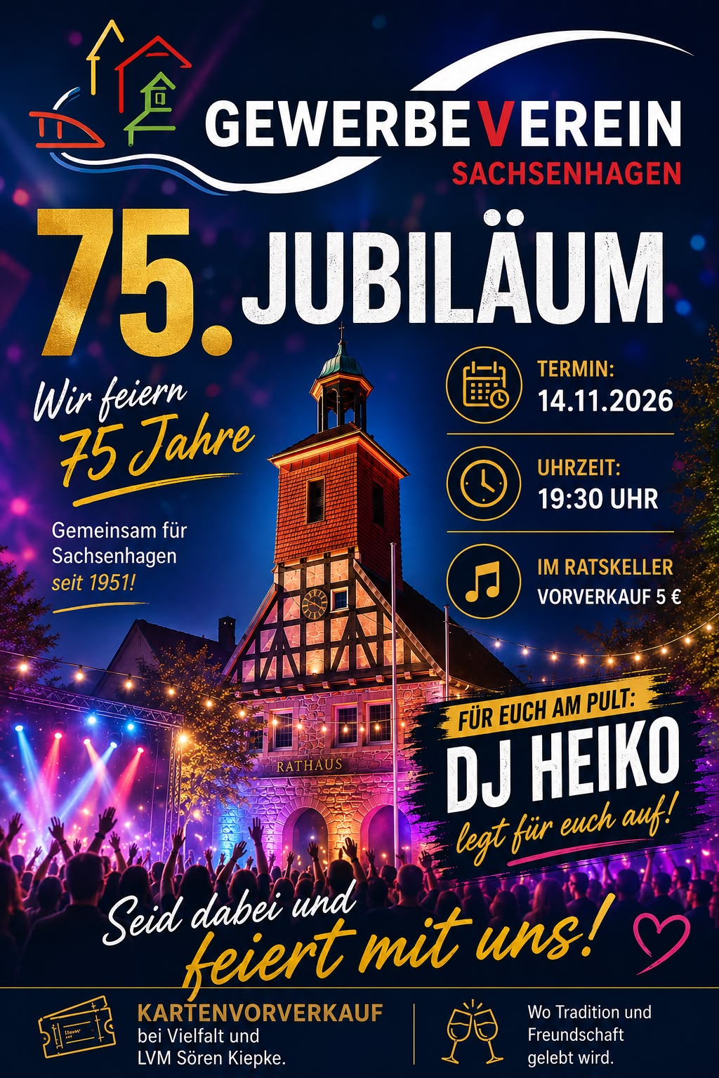75. Jubiläum Gewerbeverein Sachsenhagen